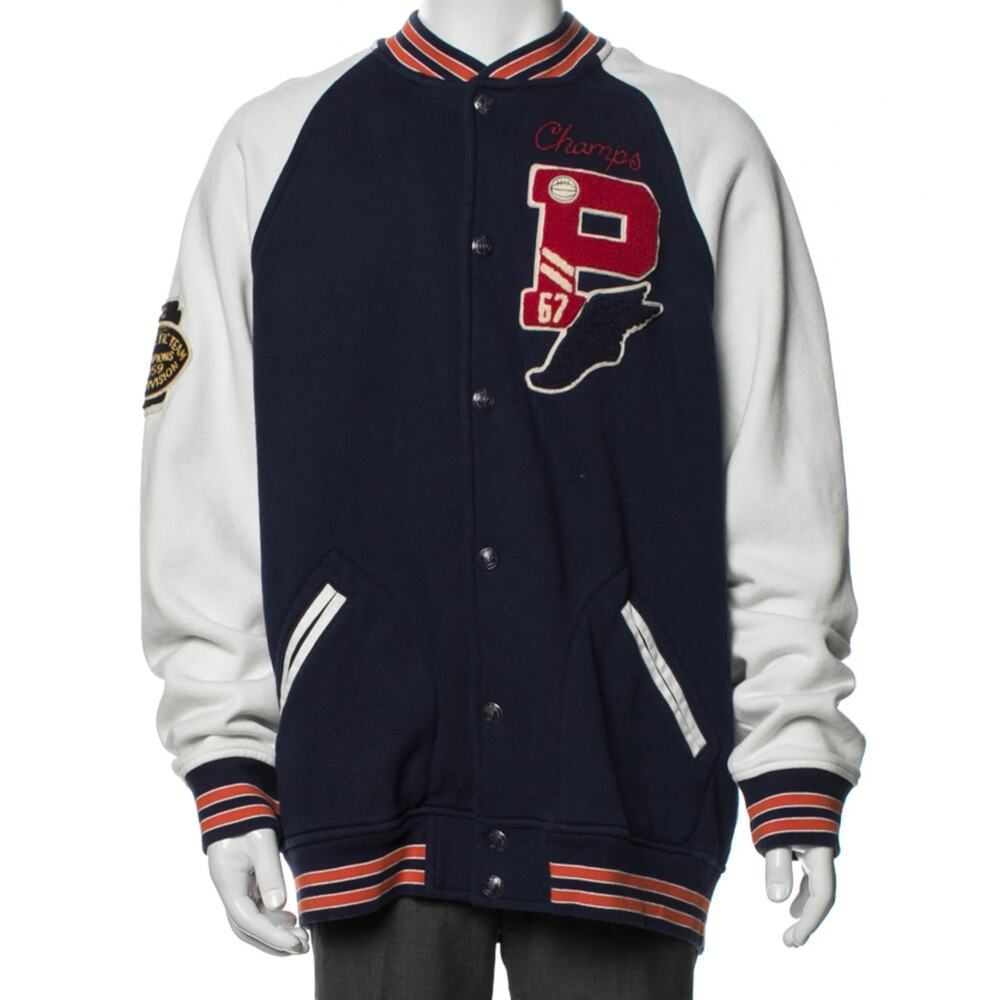 Polo Ralph Lauren P-Wing Bulldog Varsity Letterman Stadium Jacket XL NWT